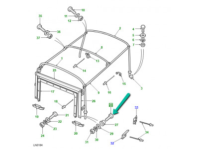 vis a tete cylindrique Freelander 1