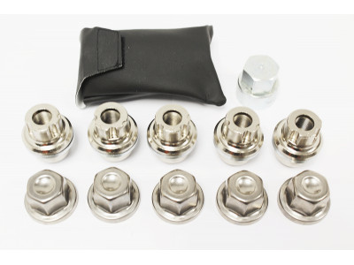 Alloy wheel lock nut set of5