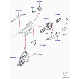 cable serrure de porte Evoque